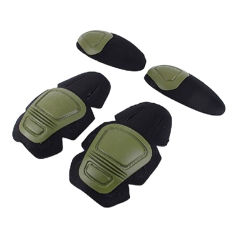 Articulated Knee & Elbow Pad Set, Olive